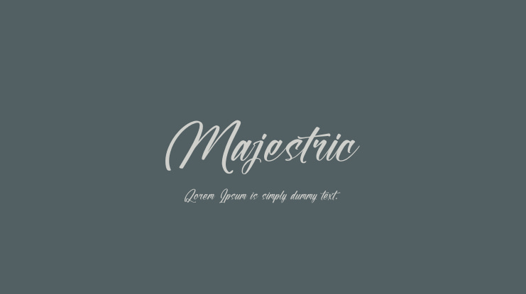 Majestric Font