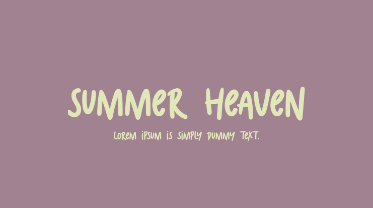 Summer Heaven Font