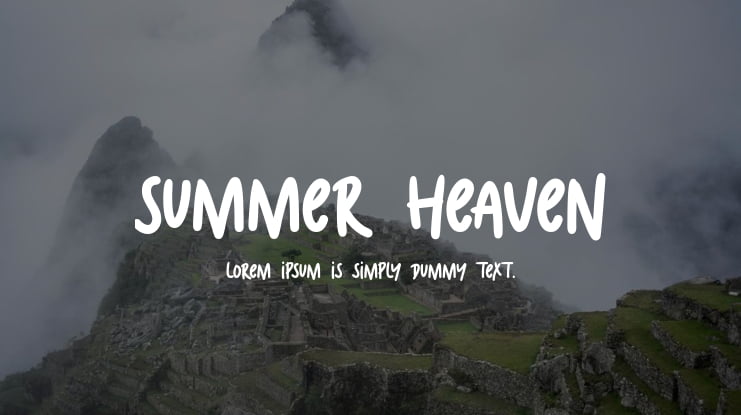 Summer Heaven Font