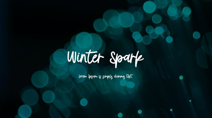 Winter Spark Font