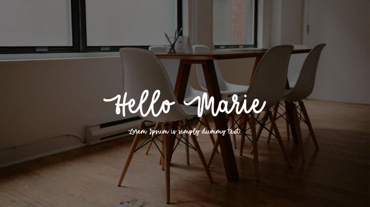 Hello Marie Font