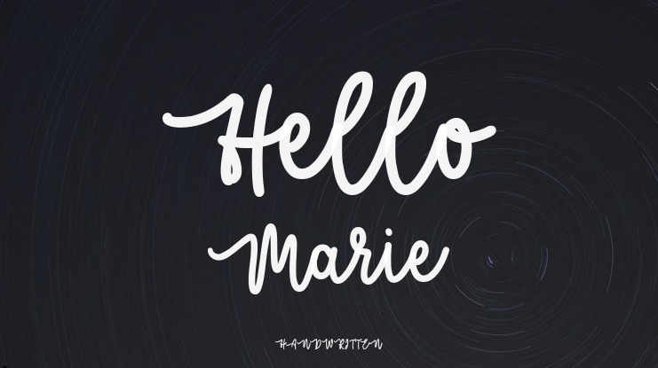 Hello Marie Font