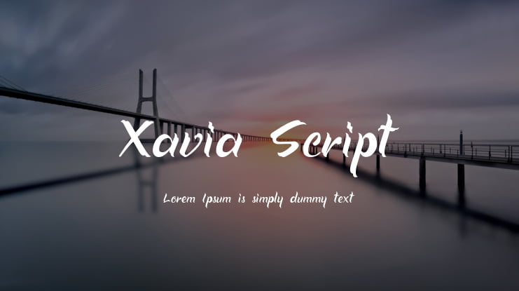 Xavia Script Font