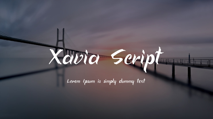 Xavia Script Font