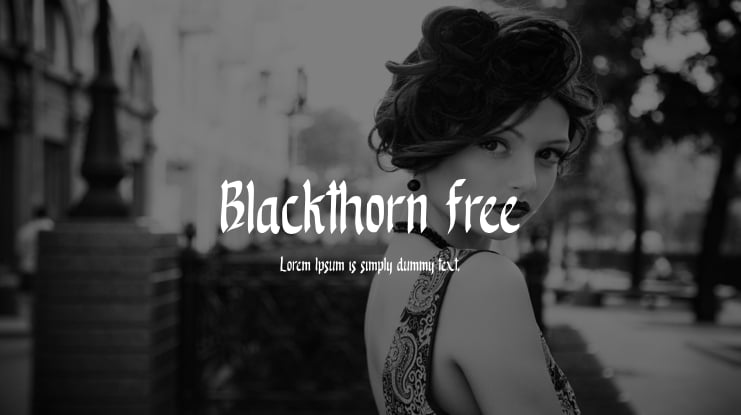 Blackthorn Free Font