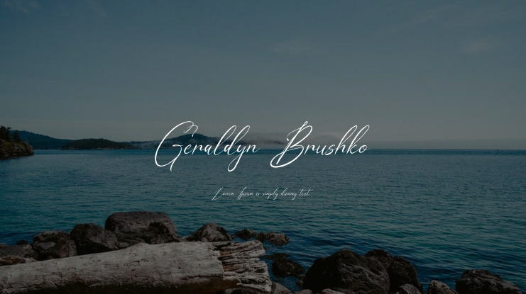 Geraldyn Brushko Font