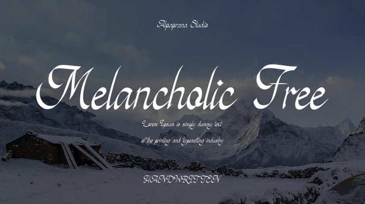 Melancholic Free Font