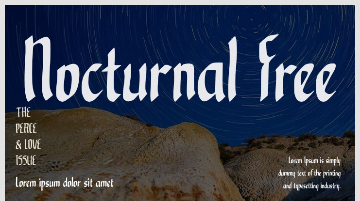 Nocturnal Free Font