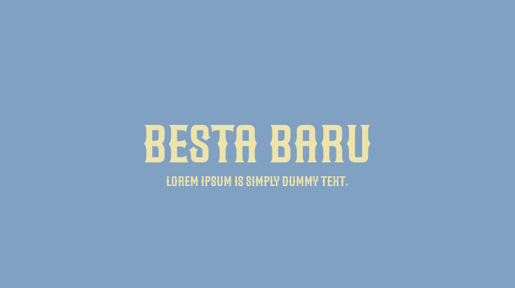 Besta Baru Font