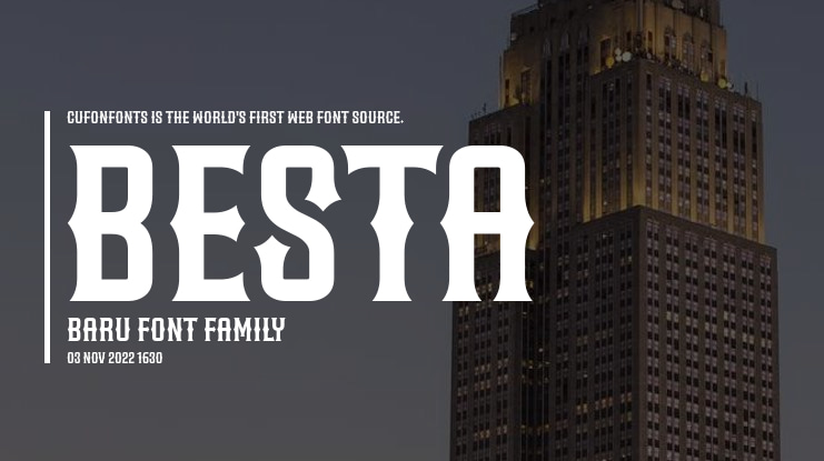 Besta Baru Font