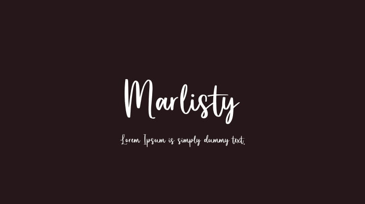 Marlisty Font