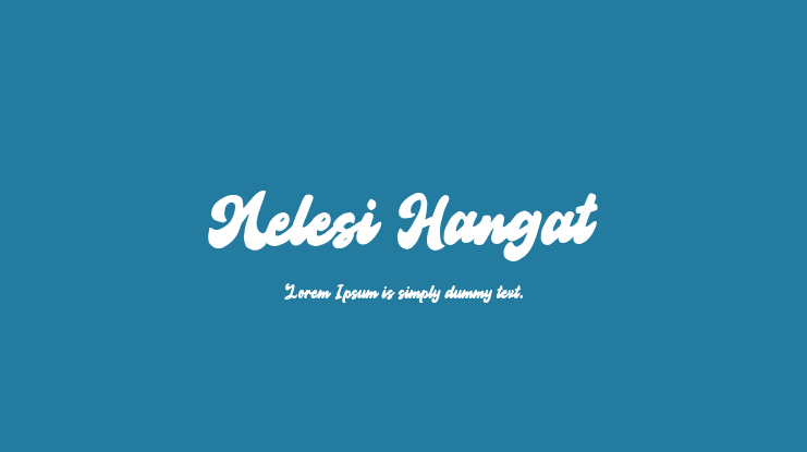 Nelesi Hangat Font