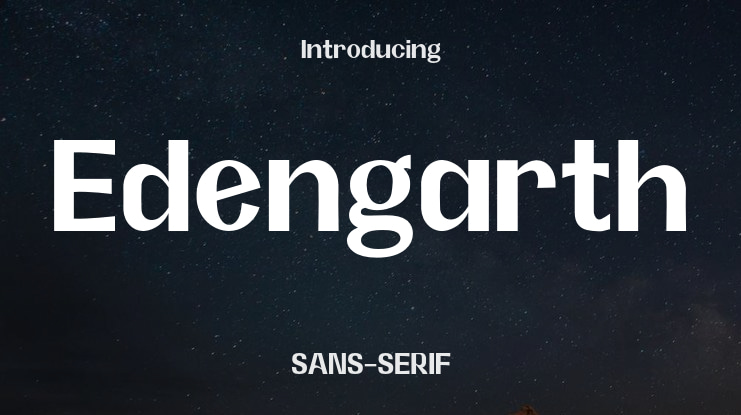 Edengarth Font