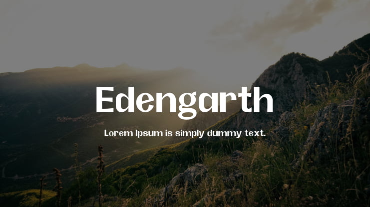 Edengarth Font