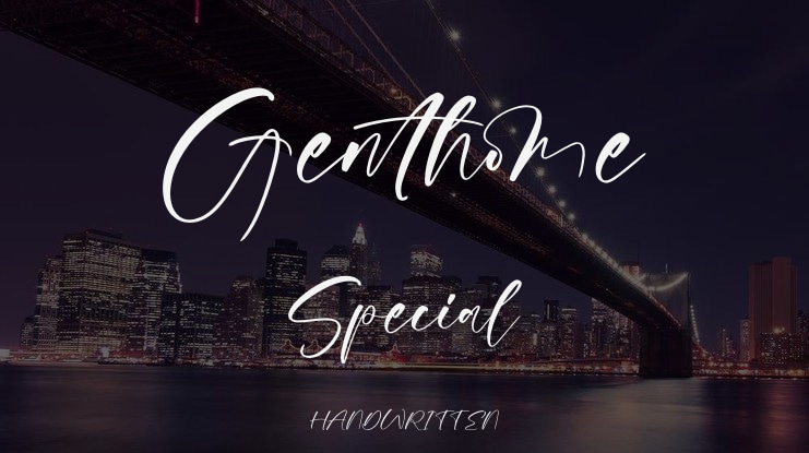 Genthome Special Font