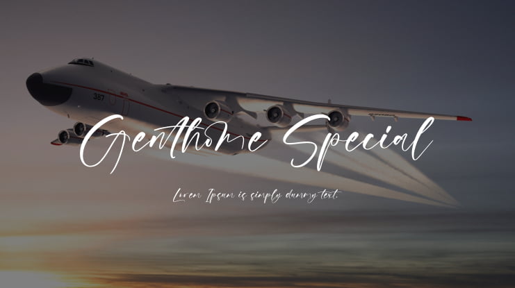 Genthome Special Font