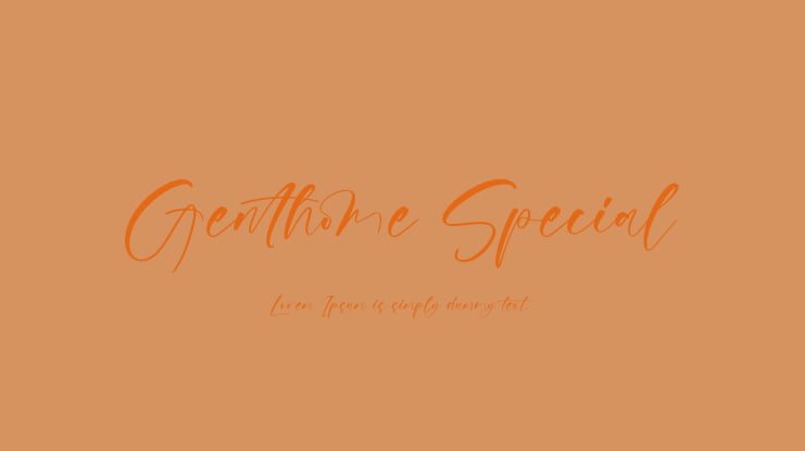 Genthome Special Font