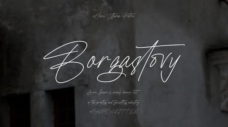 Borgastovy Font