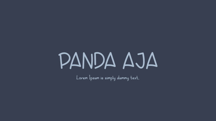 PANDA AJA Font