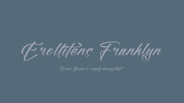 Erollitens Franklyn Font