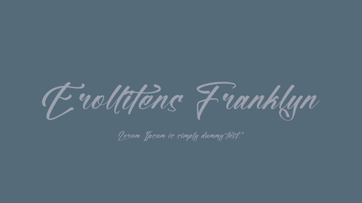 Erollitens Franklyn Font