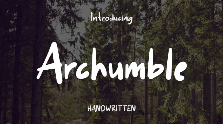 Archumble Font