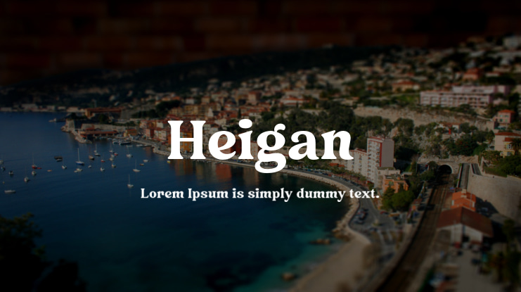 Heigan Font