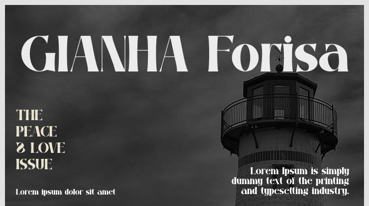 GIANHA Forisa Font Family