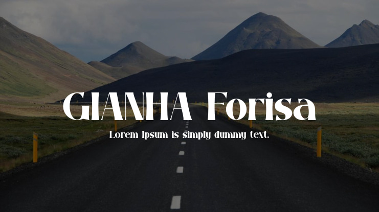 GIANHA Forisa Font Family