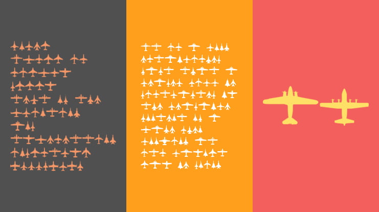 Planes-T-Modern Font