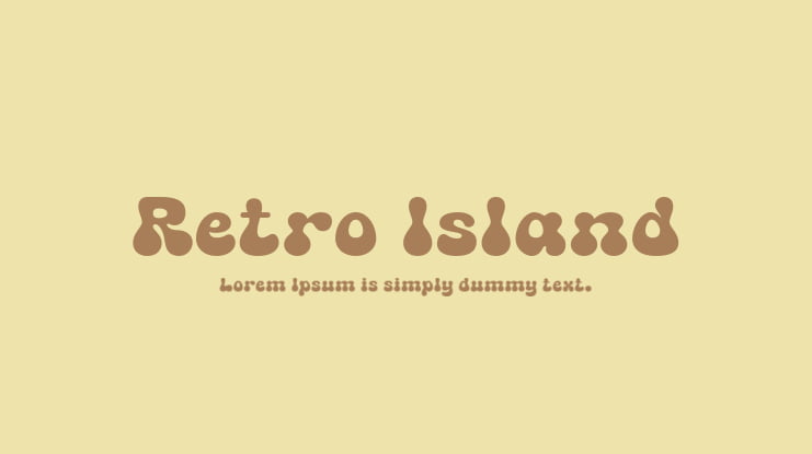 Retro Island Font