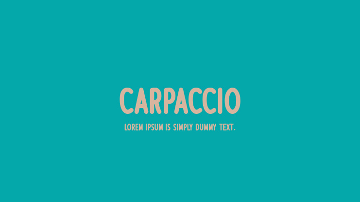 Carpaccio Font