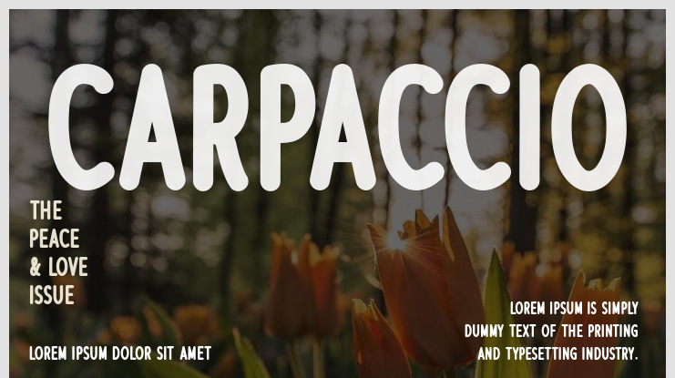 Carpaccio Font