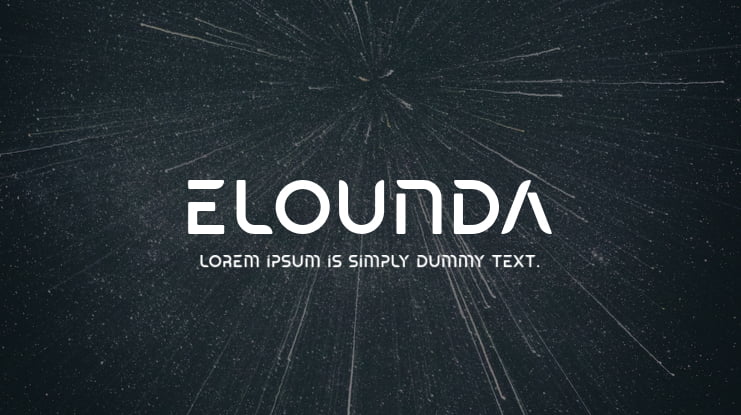 Elounda Font Family
