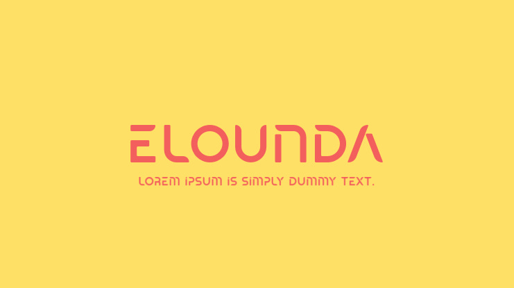 Elounda Font Family