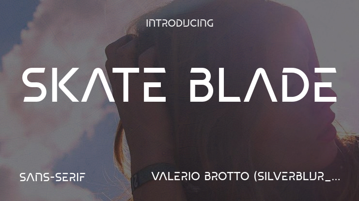 Skate blade Font Family