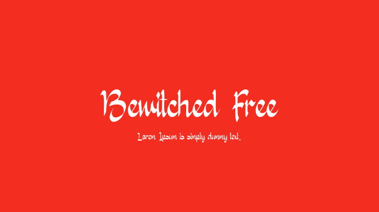 Bewitched Free Font