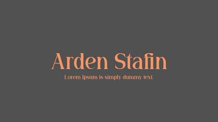 Arden Stafin Font Family