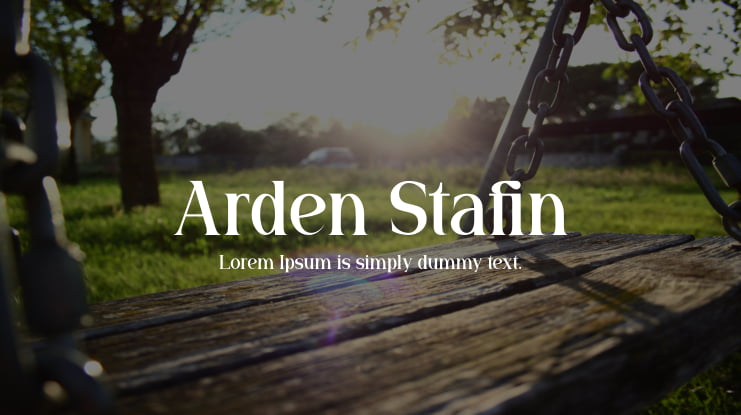 Arden Stafin Font Family
