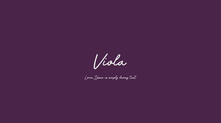 Viola Font