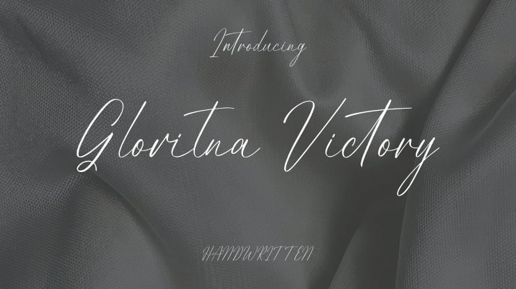 Gloritna Victory Font
