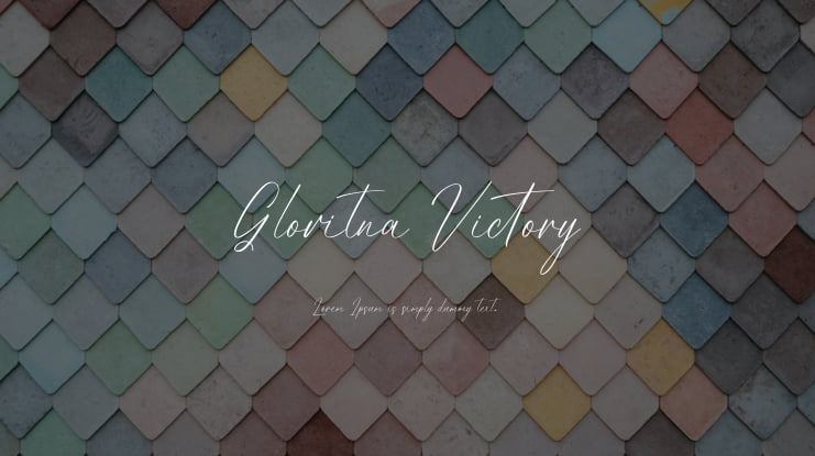 Gloritna Victory Font