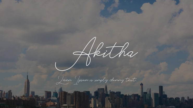 Akitha Font