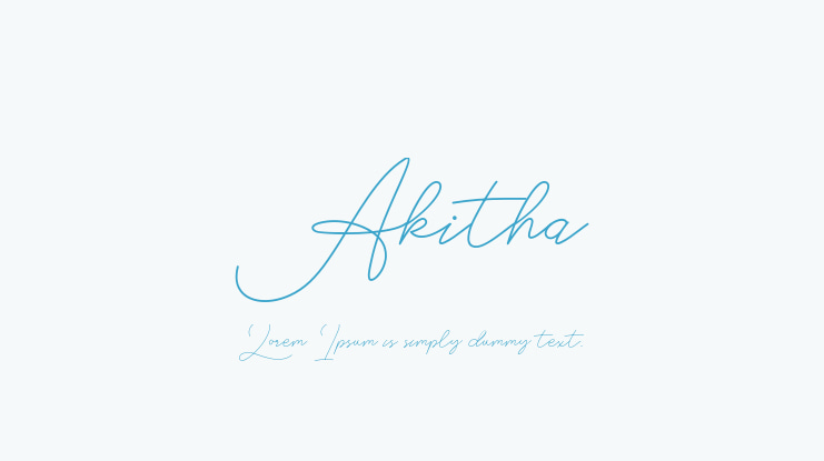 Akitha Font