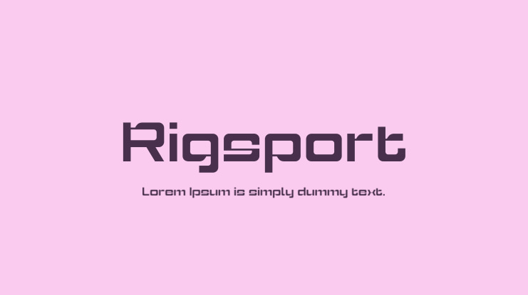 Rigsport Font Family