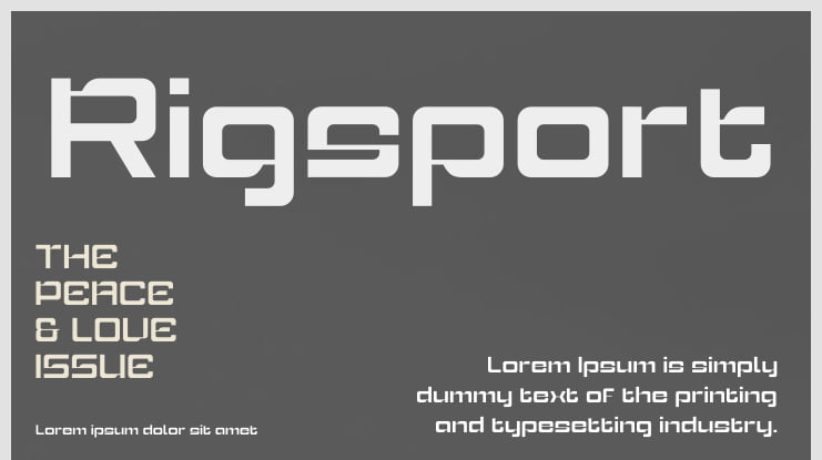 Rigsport Font Family