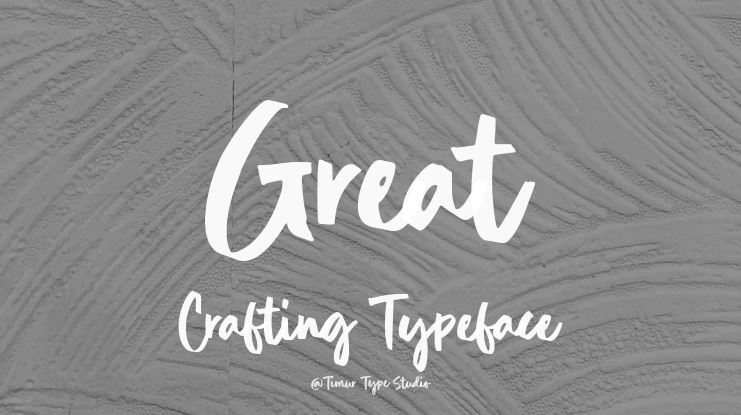 Great Crafting Font