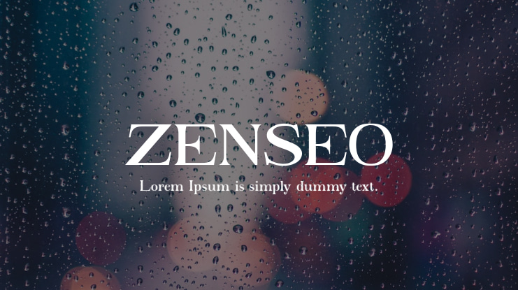 ZENSEO Font