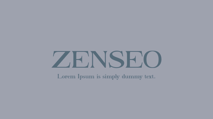 ZENSEO Font
