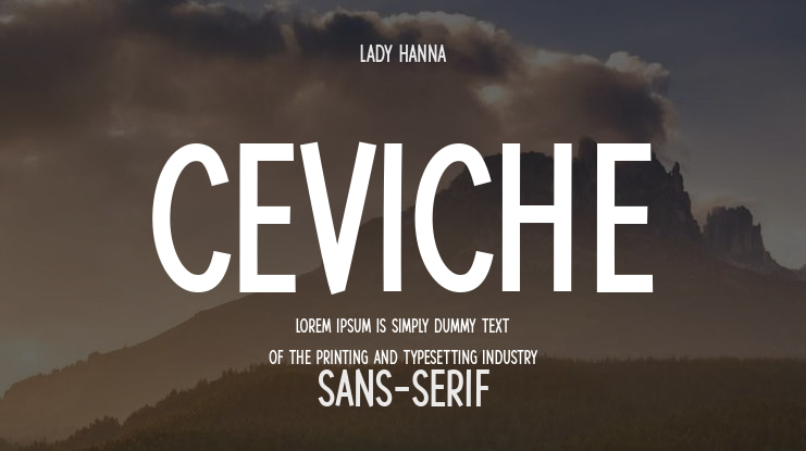Ceviche Font